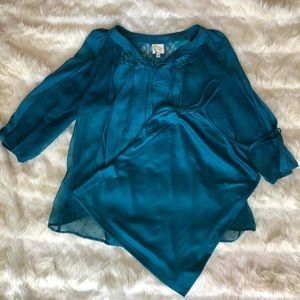 Fig and Flowers Sheer Top W/ Matching Camisole